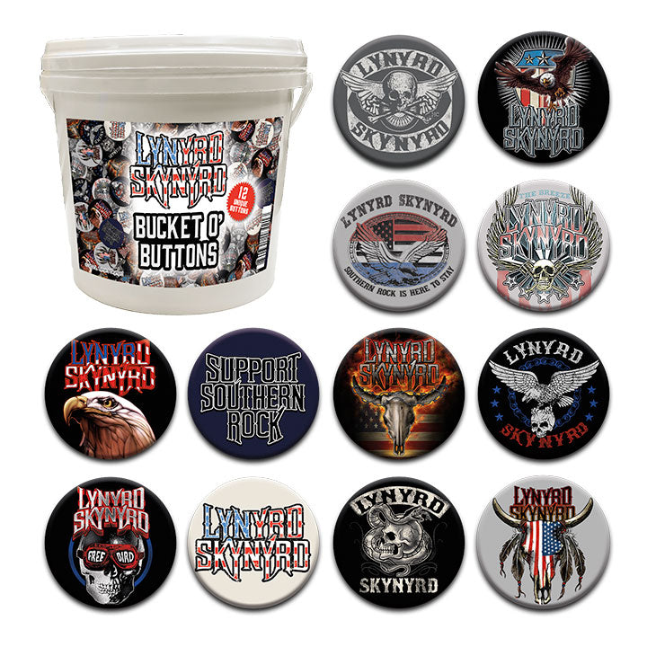 144 Unit Bucket o' Buttons - Lynyrd Skynyrd – 1 PC PPK