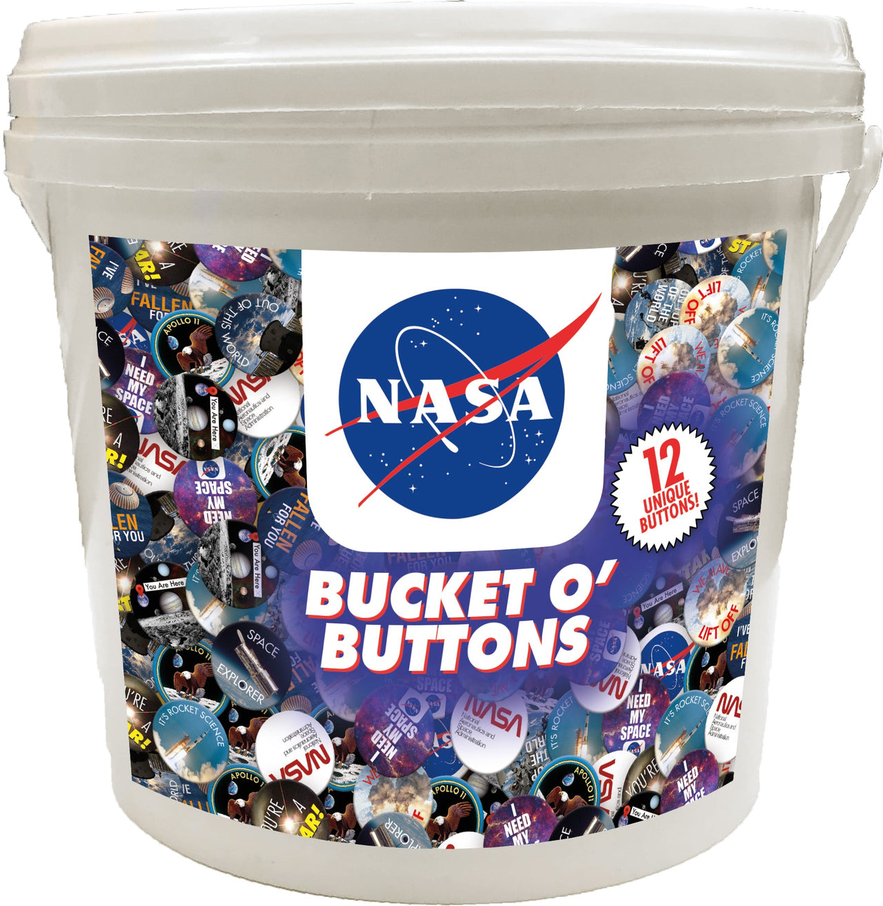 144 Unit Bucket o' Buttons - NASA – 1 PC PPK
