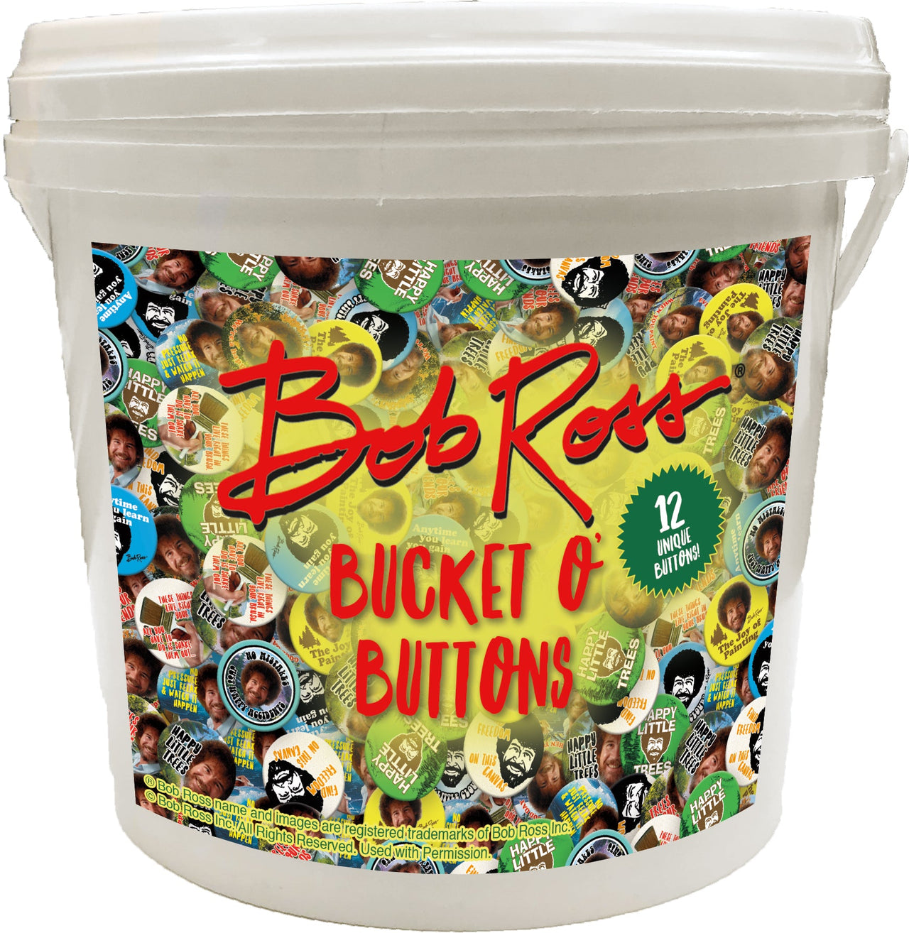 144 Unit Bucket o' Buttons - Bob Ross – 1 PC PPK