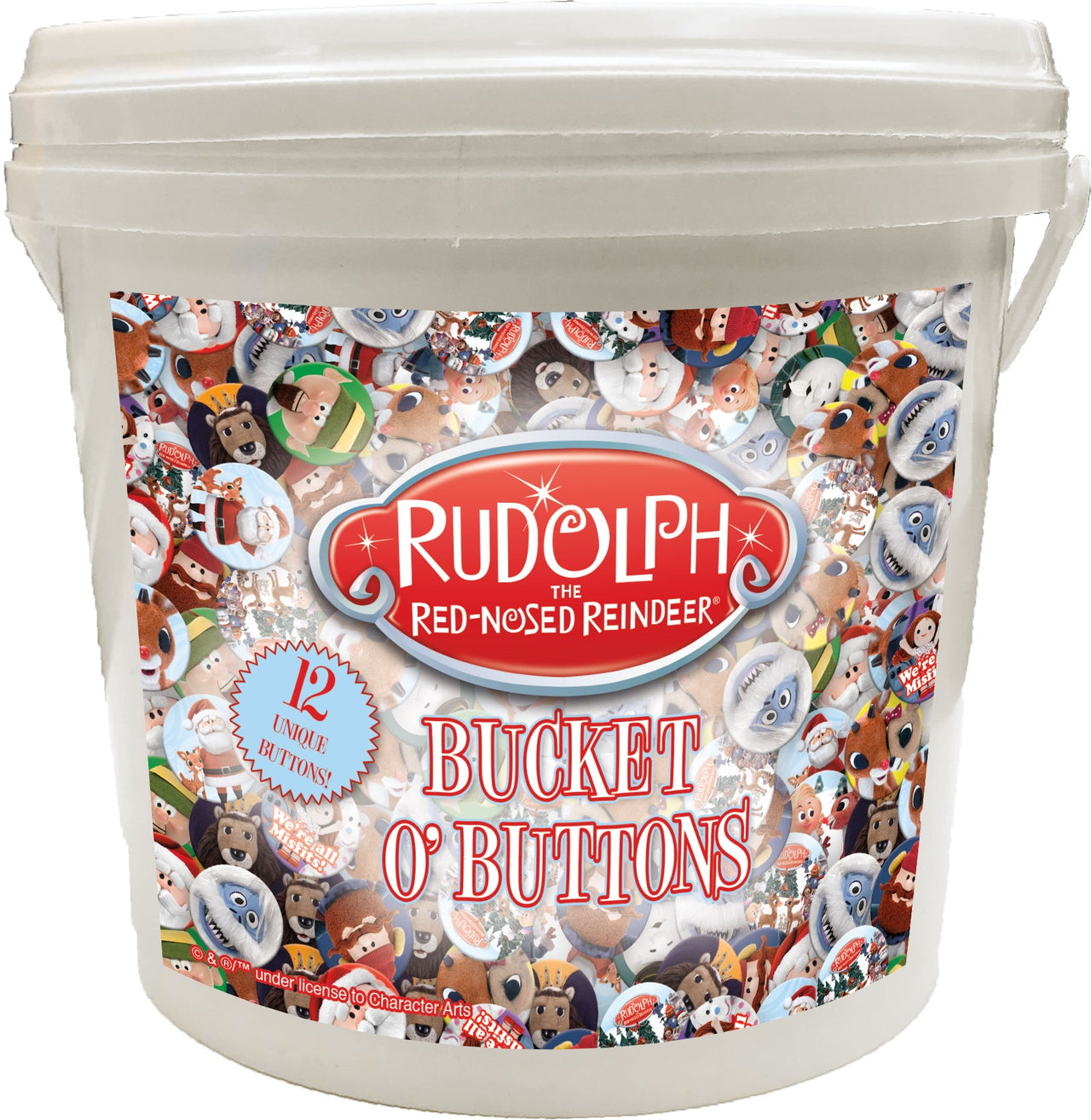 144 Unit Bucket o' Buttons - Rudolph – 1 PC PPK