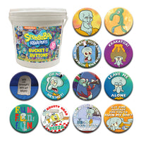 Thumbnail for 144 Unit Bucket o' Buttons - SpongeBob Squidward – 1 PC PPK ($86.40 each)