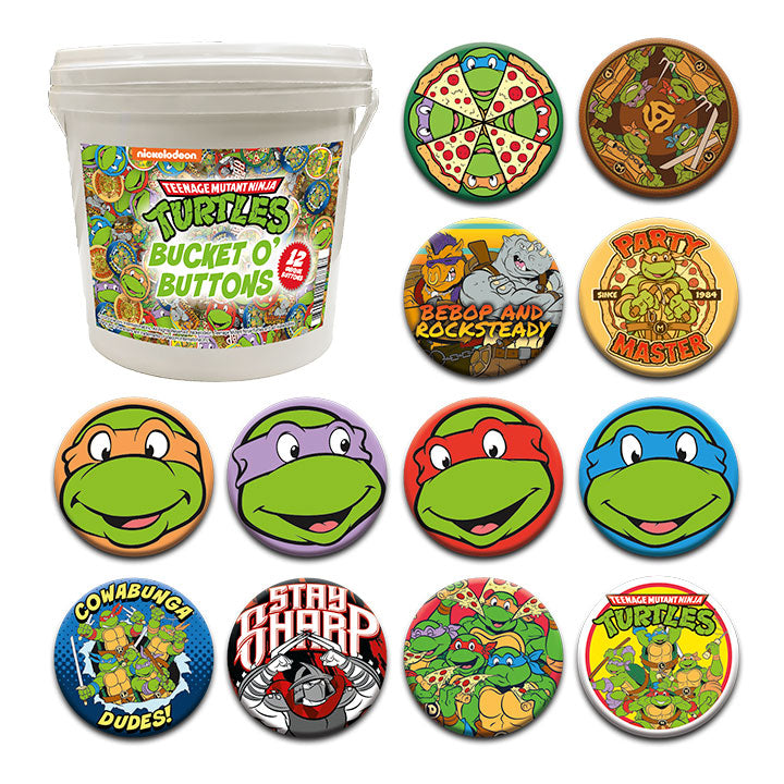 144 Unit Bucket o' Buttons - TMNT – 1 PC PPK