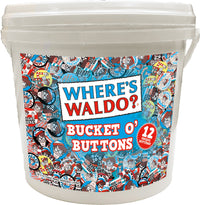 Thumbnail for 144 Unit Bucket o' Buttons - Where's Waldo – 1 PC PPK