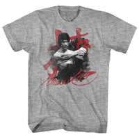 Thumbnail for BRUCE LEE-WHA-TAAA-GRAY HEATHER ADULT S/S TSHIRT