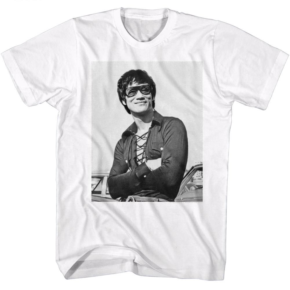 BRUCE LEE-SMUG-WHITE ADULT S/S TSHIRT
