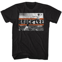 Thumbnail for BRUCE LEE-FLY KICK-BLACK ADULT S/S TSHIRT
