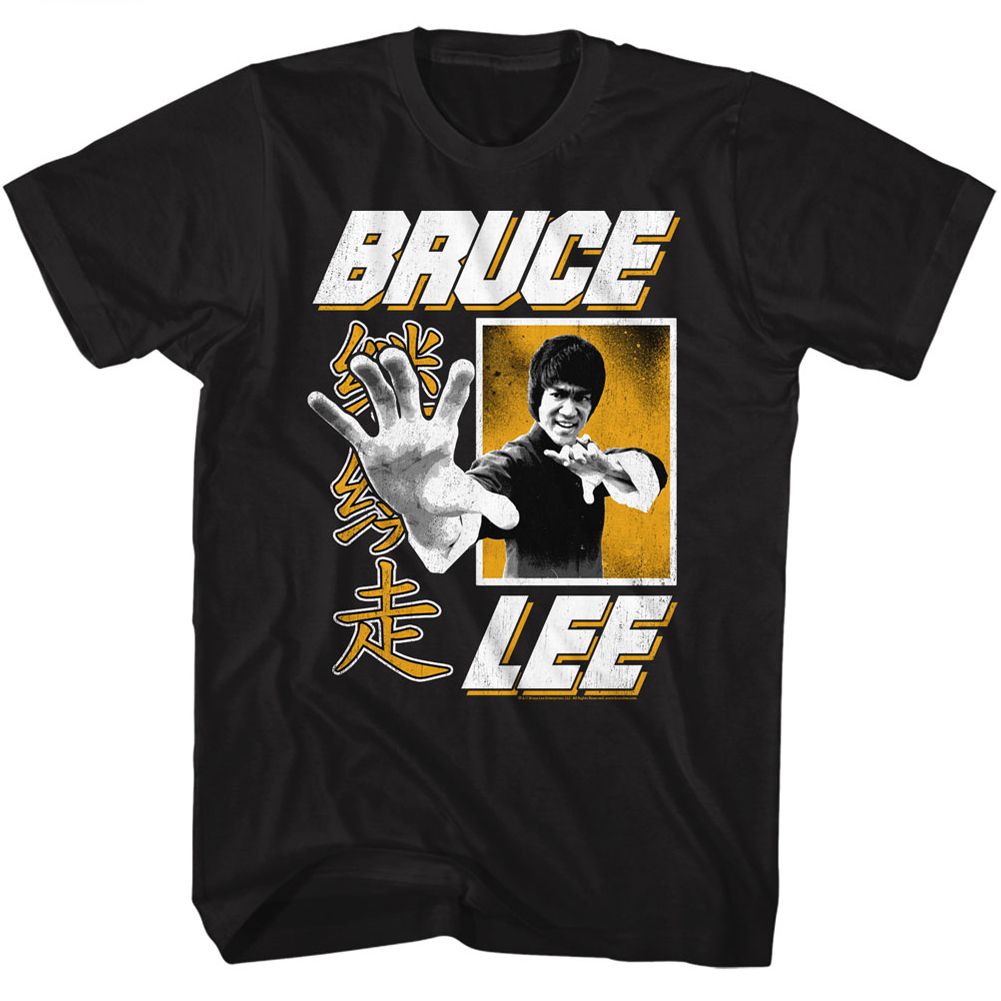 BRUCE LEE-HAND-BLACK ADULT S/S TSHIRT