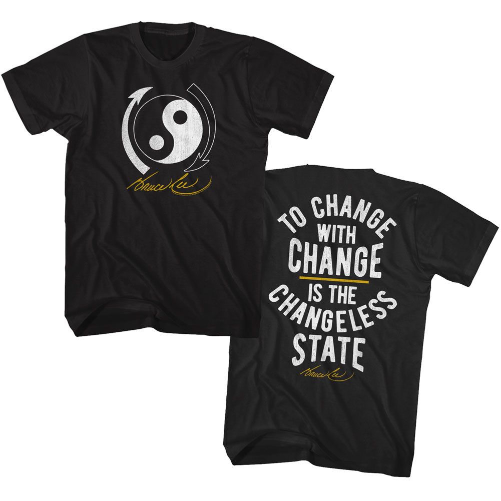 BRUCE LEE-BLCHANGE-BLACK ADULT S/S TSHIRT