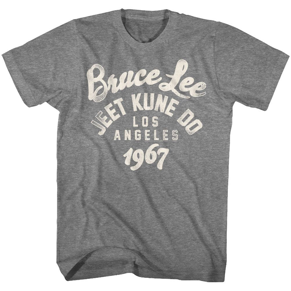 BRUCE LEE-BE WATER 67-GRAPHITE HEATHER ADULT S/S TSHIRT