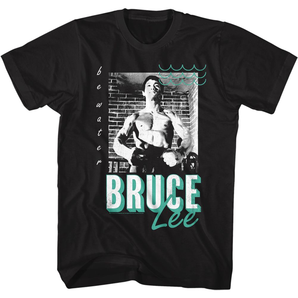 BRUCE LEE-GREENWATER-BLACK ADULT S/S TSHIRT