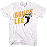 Thumbnail for BRUCE LEE-BRUCE LEE IN FRONT OF NAME-WHITE ADULT S/S TSHIRT