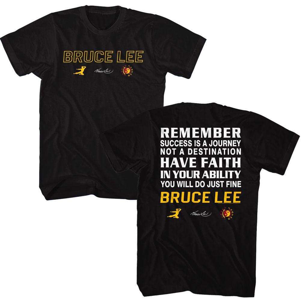 BRUCE LEE-BRUCE LEE REMEMBER-BLACK ADULT S/S TSHIRT