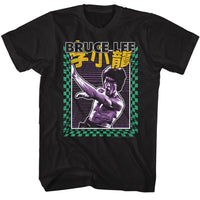 Thumbnail for BRUCE LEE-BRUCE LEE BRIGHT PATTERNS-BLACK ADULT S/S TSHIRT