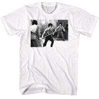 Thumbnail for BRUCE LEE-BRUCE LEE STAFF FIGHT-WHITE ADULT S/S TSHIRT