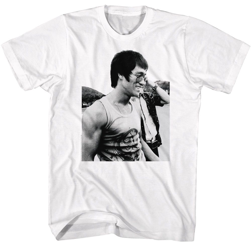 BRUCE LEE-BRUCE LEE CASUAL BRUCE-WHITE ADULT S/S TSHIRT