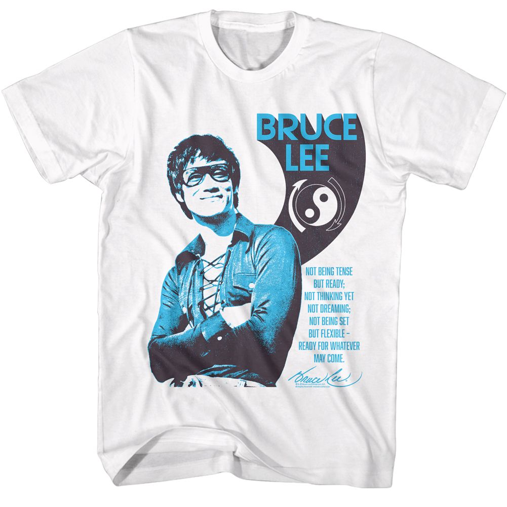 BRUCE LEE-BRUCE LEE READY-WHITE ADULT S/S TSHIRT