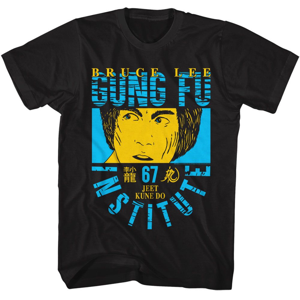 BRUCE LEE-BRUCE LEE BL GUNG FU-BLACK ADULT S/S TSHIRT