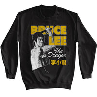 Thumbnail for BRUCE LEE-BRUCE LEE NUNCHUCK POSE-BLACK ADULT L/S SWEATSHIRT
