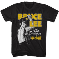 Thumbnail for BRUCE LEE-BRUCE LEE NUNCHUCK POSE-BLACK ADULT S/S TSHIRT