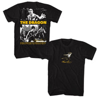 Thumbnail for BRUCE LEE-BRUCE LEE BE READY FRONT AND BACK-BLACK ADULT S/S TSHIRT