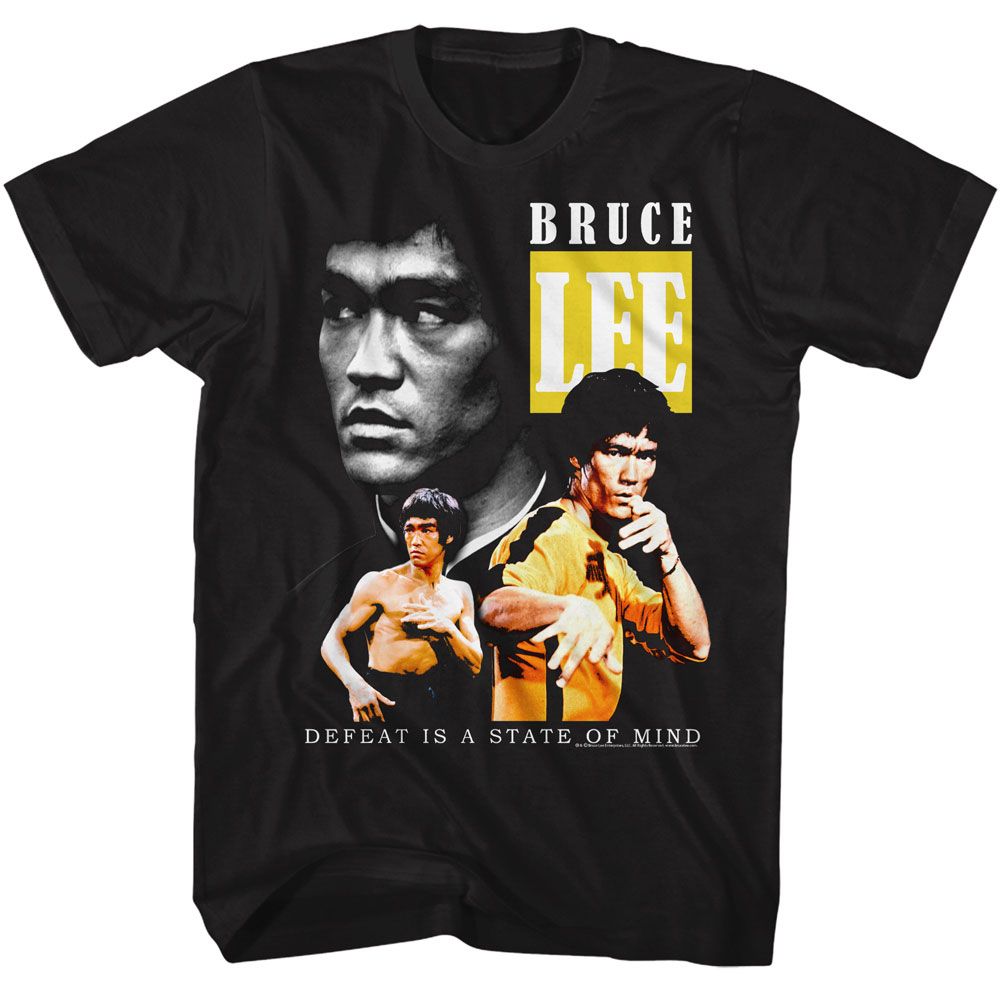 BRUCE LEE-BRUCE LEE TRIPLE-BLACK ADULT S/S TSHIRT