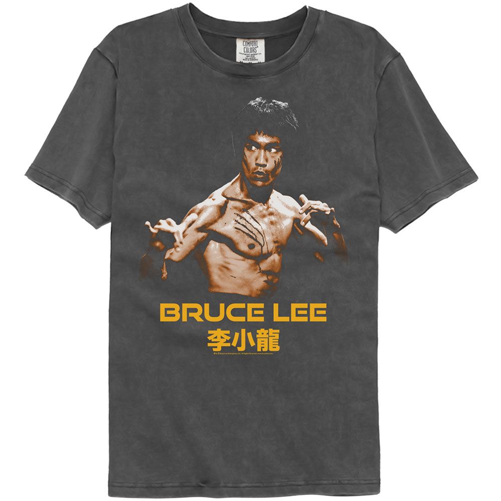 BRUCE LEE-BRUCE LEE READY STANCE-COMFORT COLOR PEPPER ADULT S/S TSHIRT