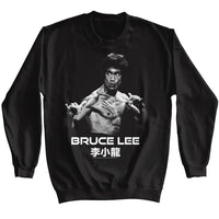 Thumbnail for BRUCE LEE-BRUCE LEE READY-BLACK ADULT L/S SWEATSHIRT