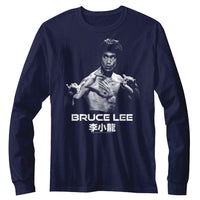 Thumbnail for BRUCE LEE-BRUCE LEE READY-NAVY ADULT L/S TSHIRT