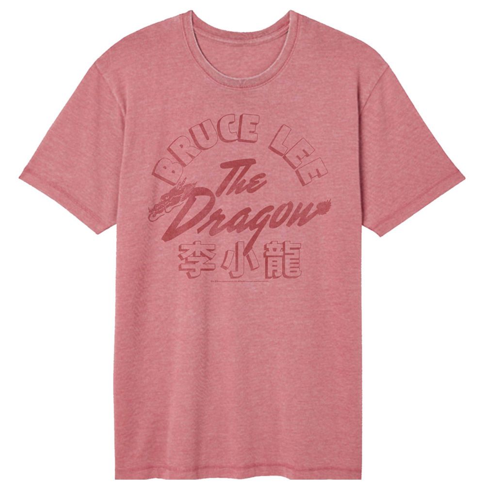BRUCE LEE-BRUCE LEE DRAGON-ROUGE ADULT S/S VINTAGE WASH TSHIRT
