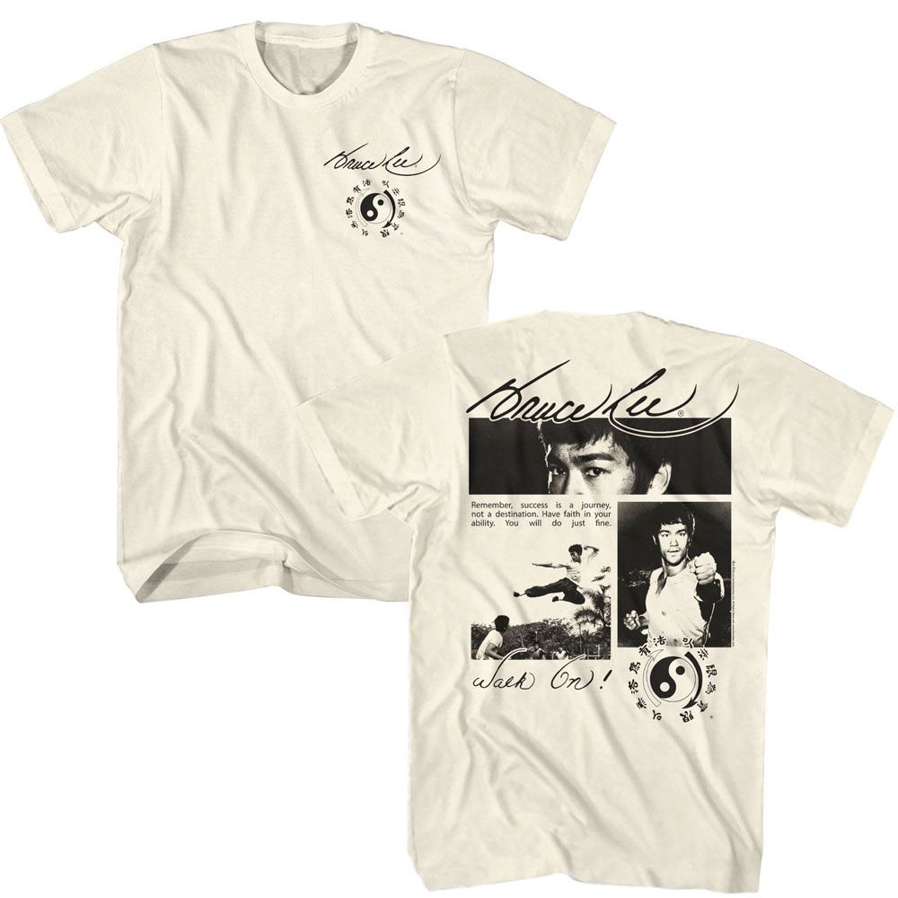 BRUCE LEE-BRUCE LEE COLLAGE FB-NATURAL ADULT S/S TSHIRT
