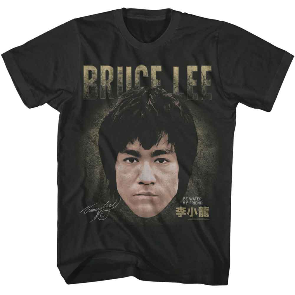 BRUCE LEE-BRUCE LEE HEAD-SMOKE ADULT S/S TSHIRT