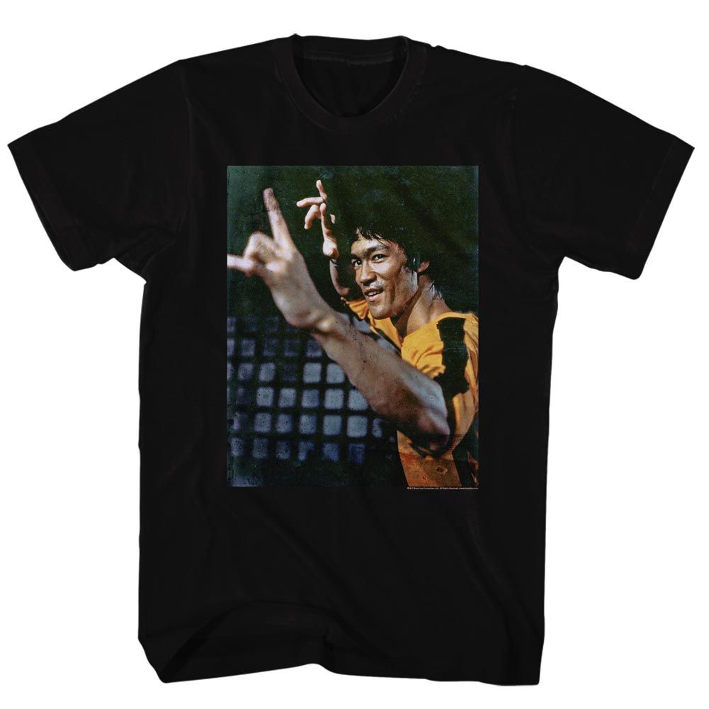 BRUCE LEE-YEEEAAAHH-BLACK ADULT S/S TSHIRT