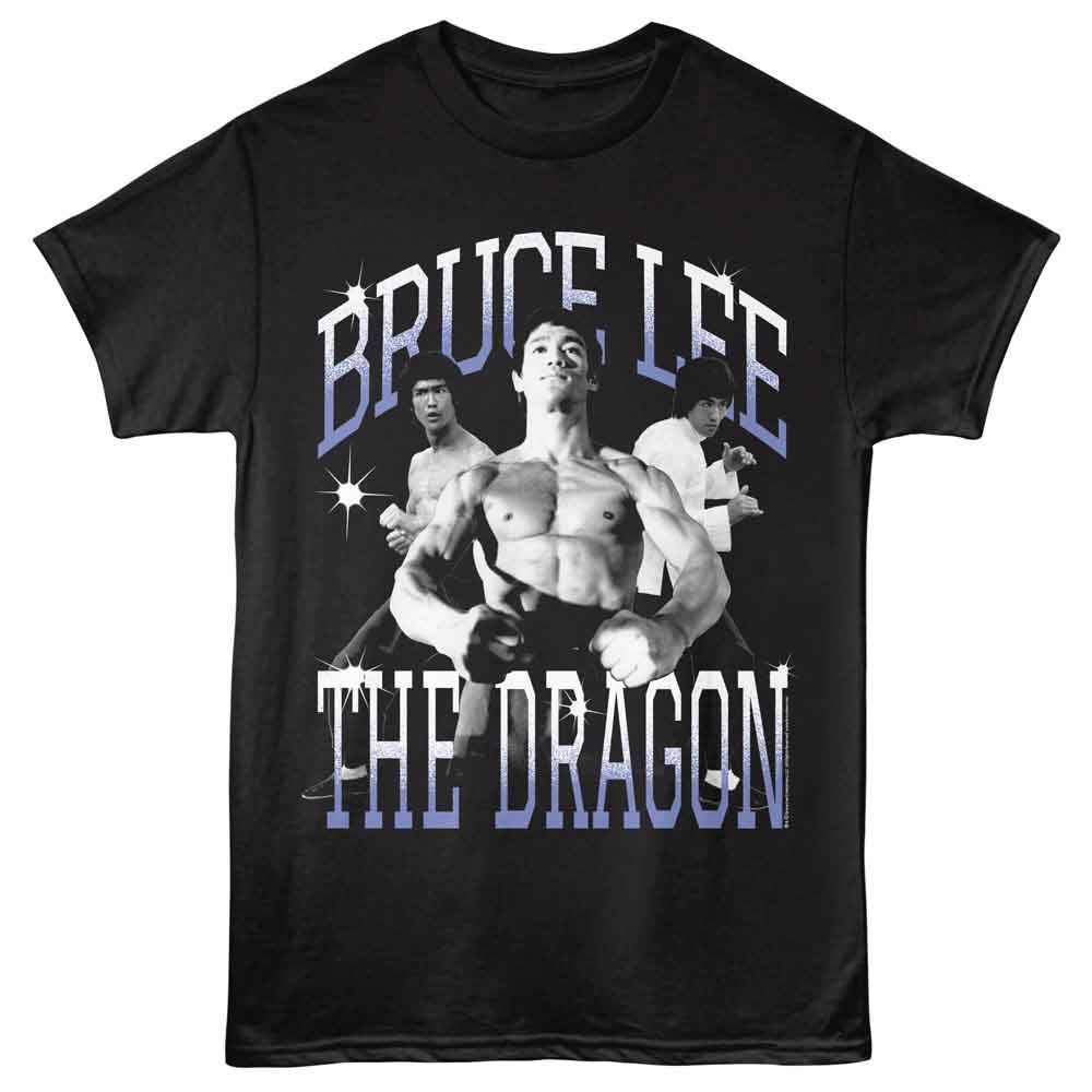 BRUCE LEE-BRUCE LEE THE DRAGON-BLACK ADULT S/S TSHIRT