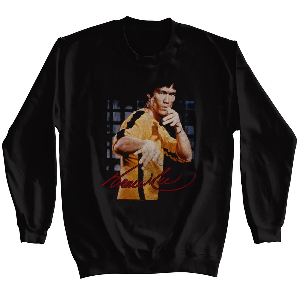 BRUCE LEE-BRUCE LEE-BLACK ADULT L/S SWEATSHIRT