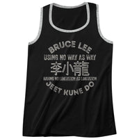 Thumbnail for BRUCE LEE-SYMBOLS-BLACK/GRAY HEATHER ADULT TANK