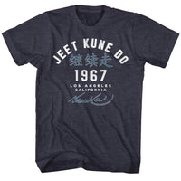 Thumbnail for BRUCE LEE-ACADEMY 67-NAVY HEATHER ADULT S/S TSHIRT