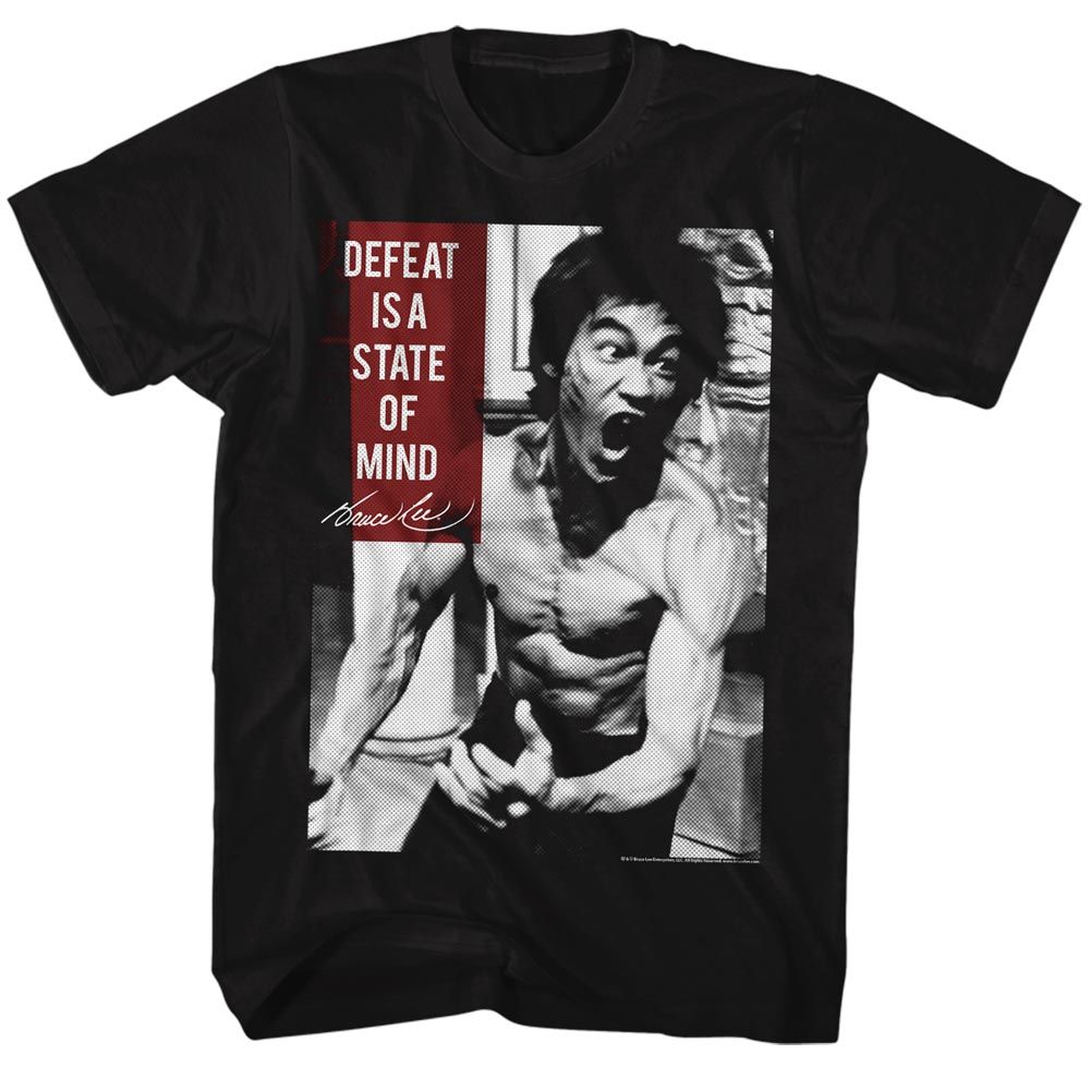 BRUCE LEE-STATEOFMIND-BLACK ADULT S/S TSHIRT