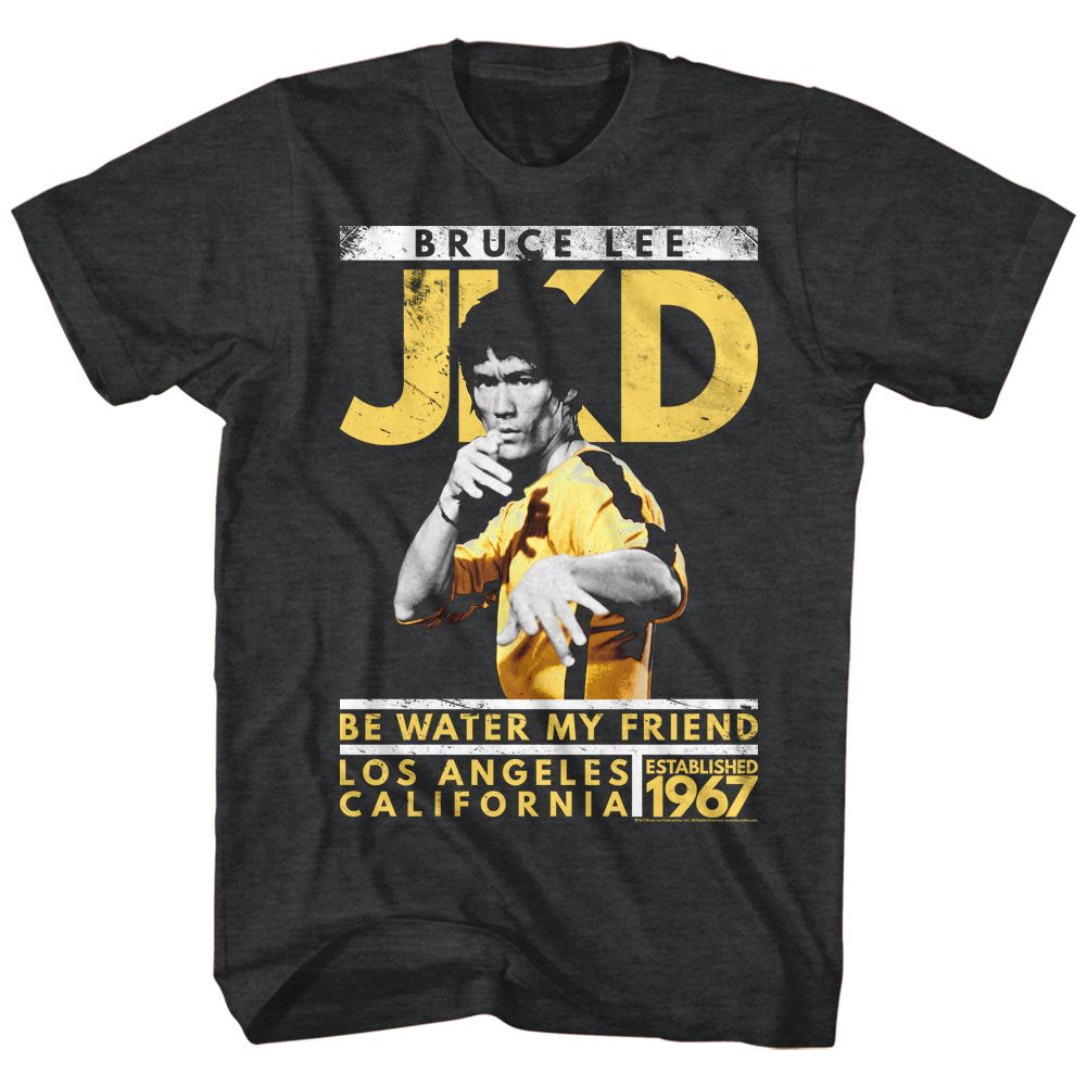 BRUCE LEE-JAY KAY DEE-BLACK HEATHER ADULT S/S TSHIRT