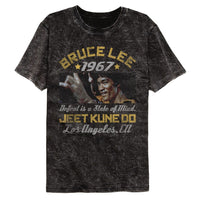 Thumbnail for BRUCE LEE-BRUCE LEE BOX SMIRK-MINERAL WASH BLACK ADULT S/S TSHIRT