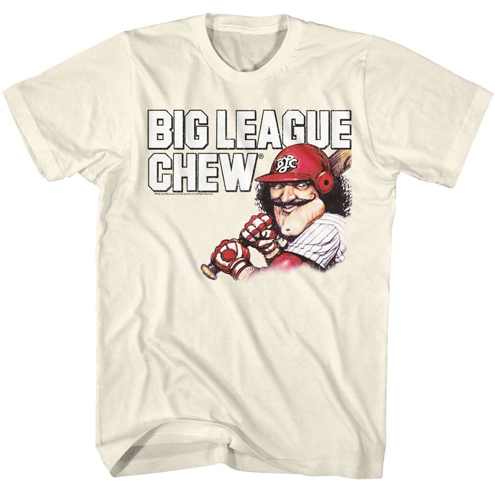 BIG LEAGUE CHEW-BIG LEAGUE CHEW VINTAGE MOUSTACHE-NATURAL ADULT S/S TSHIRT