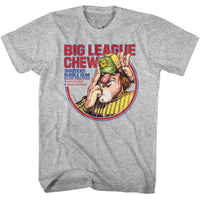 Thumbnail for BIG LEAGUE CHEW-BIG LEAGUE CHEW PITCHER CIRCLE-GRAY HEATHER ADULT S/S TSHIRT