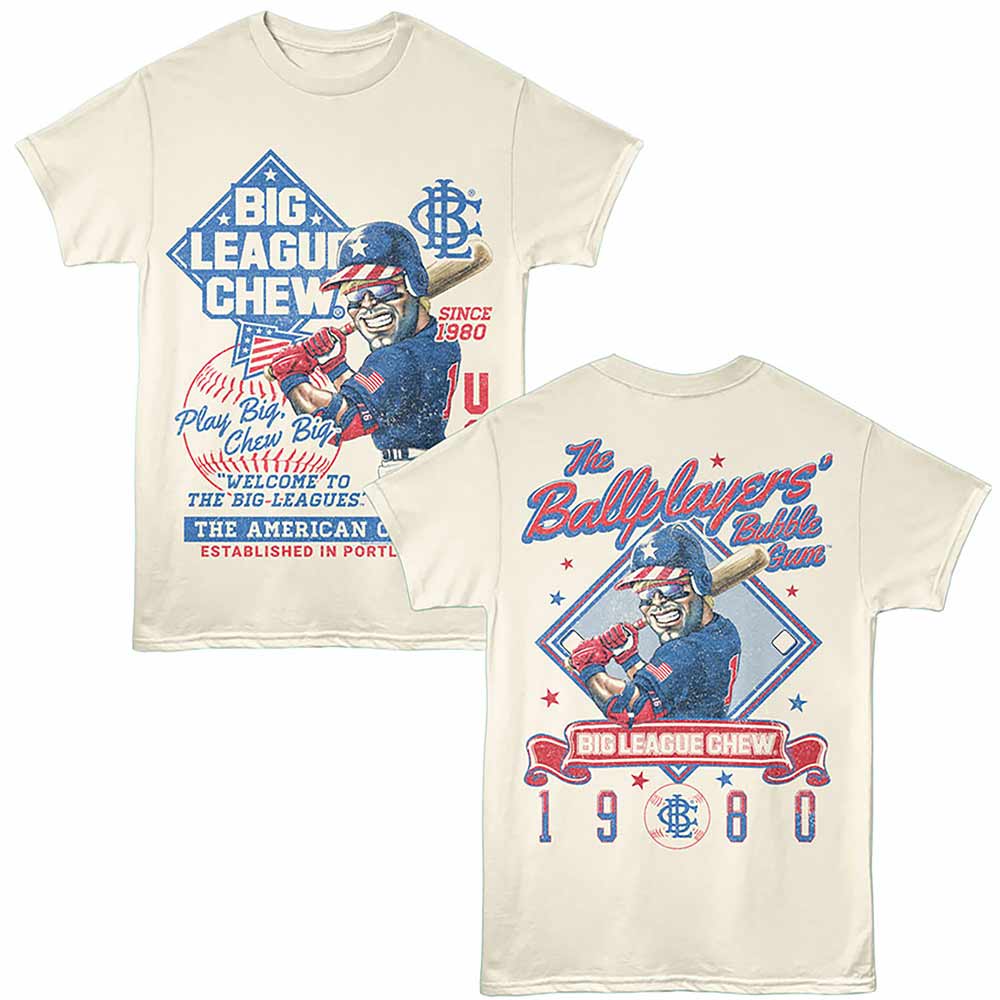 Big League Chew - BLC USA Slugger (Front & Back) T-Shirt