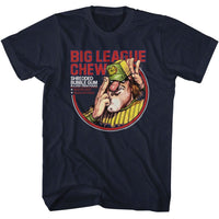 Thumbnail for BIG LEAGUE CHEW PITCHER-BIG LEAGUE CHEW PITCHER FRESH POUCH CIRCLE-NAVY ADULT S/S TSHIRT