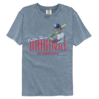 Thumbnail for BIG LEAGUE CHEW-BIG LEAGUE CHEW OUTTA HERE ORIGINAL-BLUE JEAN ADULT S/S COMFORT COLOR TSHIRT