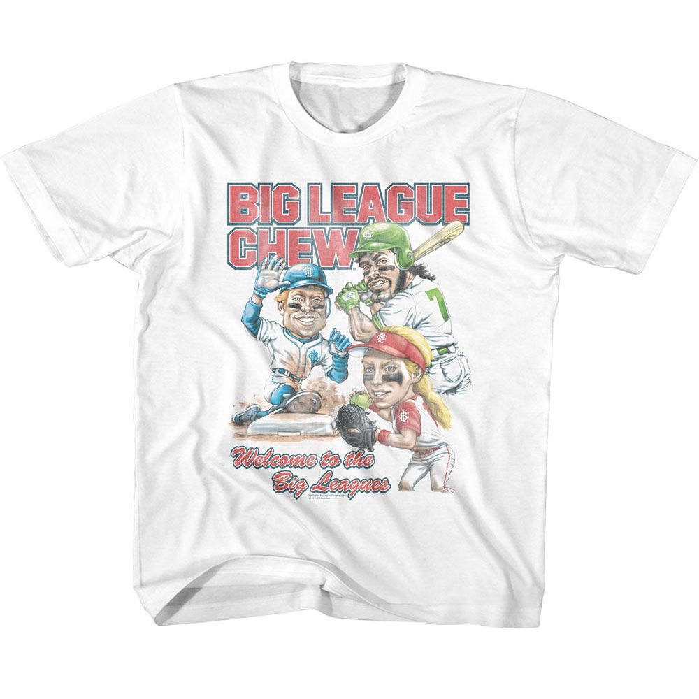 BIG LEAGUE CHEW-BIG LEAGUE CHEW 3 PLAYERS OUTTA HERE ORIG-WHITE TODDLER S/S TSHIRT