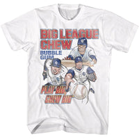 Thumbnail for BIG LEAGUE CHEW-BIG LEAGUE CHEW PLAY BIG-WHITE ADULT S/S TSHIRT