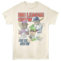Thumbnail for BIG LEAGUE CHEW-BIG LEAGUE CHEW PLAYER FLAVORS-NATURAL ADULT S/S TSHIRT