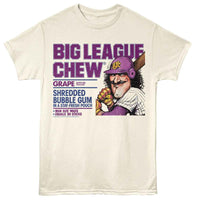 Thumbnail for BIG LEAGUE CHEW-BIG LEAGUE CHEW VINTAGE GRAPE-NATURAL ADULT S/S TSHIRT