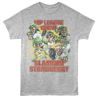 Thumbnail for BIG LEAGUE CHEW-BIG LEAGUE CHEW SLAMMIN STRAWBERRY GROUP-GRAY HEATHER ADULT S/S TSHIRT