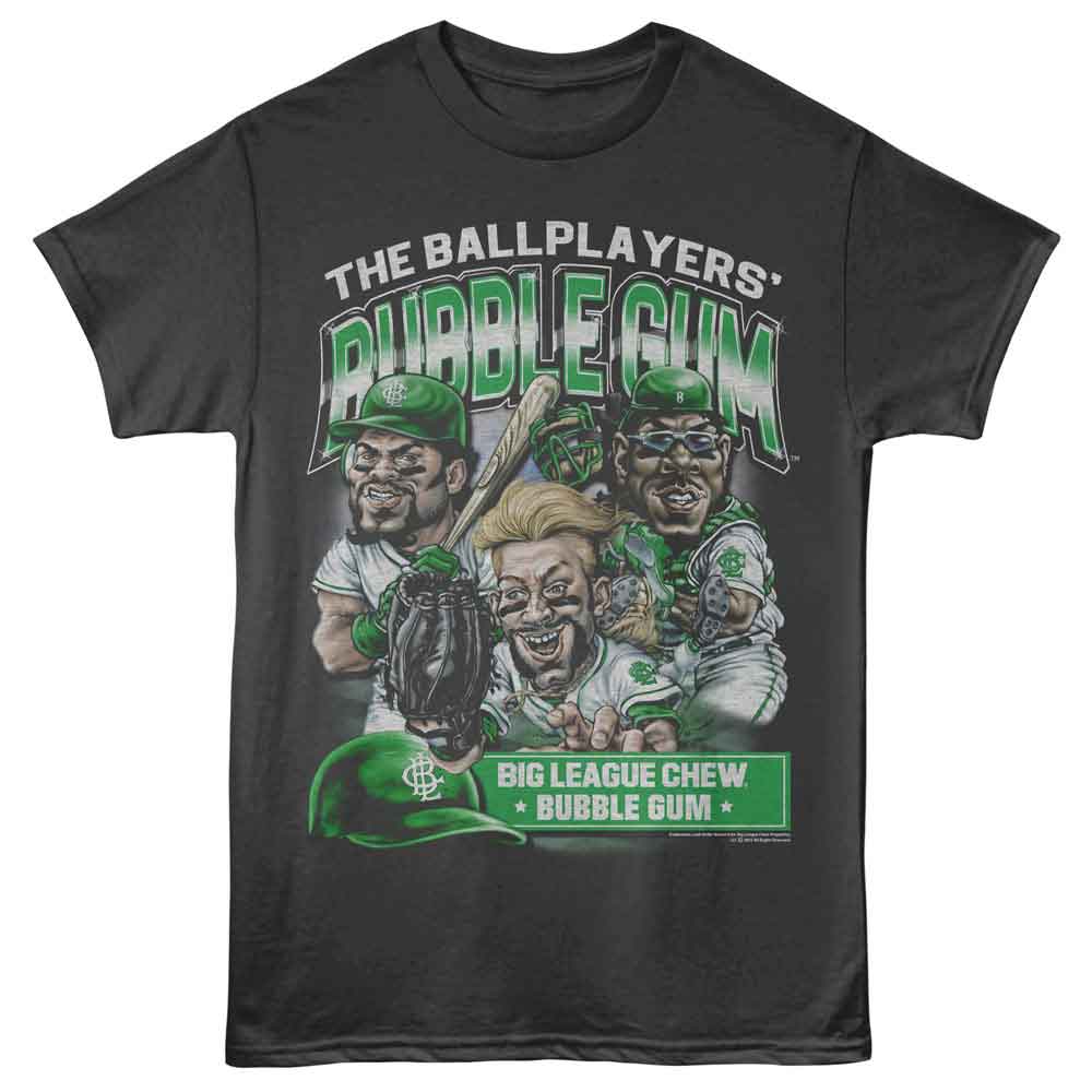 BIG LEAGUE CHEW-BIG LEAGUE CHEW BALLPLAYERS GUM TEAM-SMOKE ADULT S/S TSHIRT